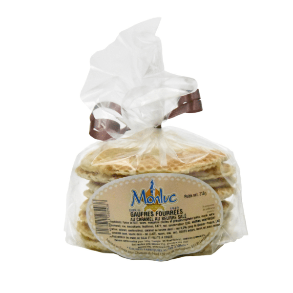 Maison Chuques Allard est un grossiste en chocolats, biscuits et confiserie. Nous vous proposons les Gaufres fourrées caramel 310g