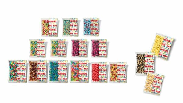 Colis Haribo vrac 13 + 3 gratuit 22,5kg