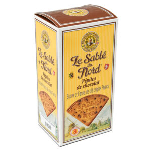 Maison Chuques Allard est un grossiste en chocolats, biscuits et confiserie. Nous vous proposons des biscuits Sablé du Nord en étui pépites de chocolats 165g