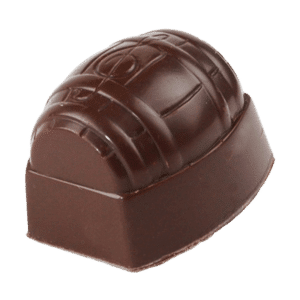 Maison Chuques Allard est un grossiste en confiserie, chocolat et biscuit à destination des professionnels. Flamenco est un chocolat fourré à la crème framboise enrobé de chocolat noir.