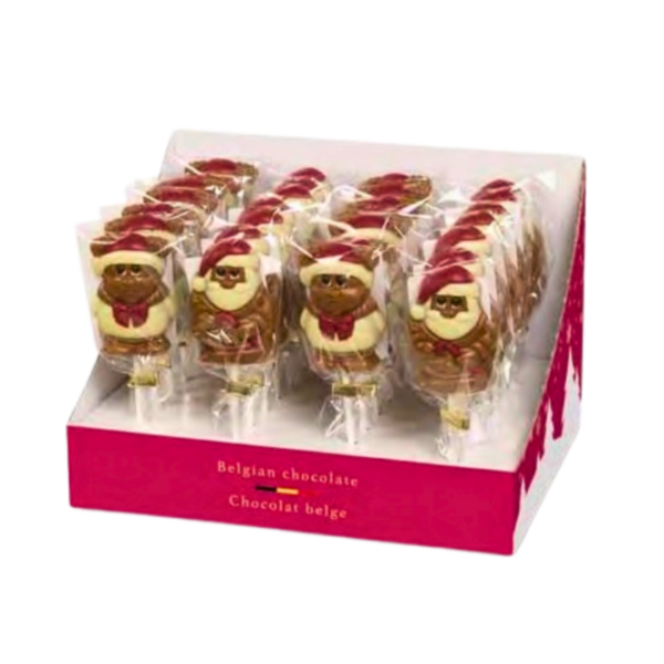 Sucettes chocolat Noël Rudolph et Santa 35g