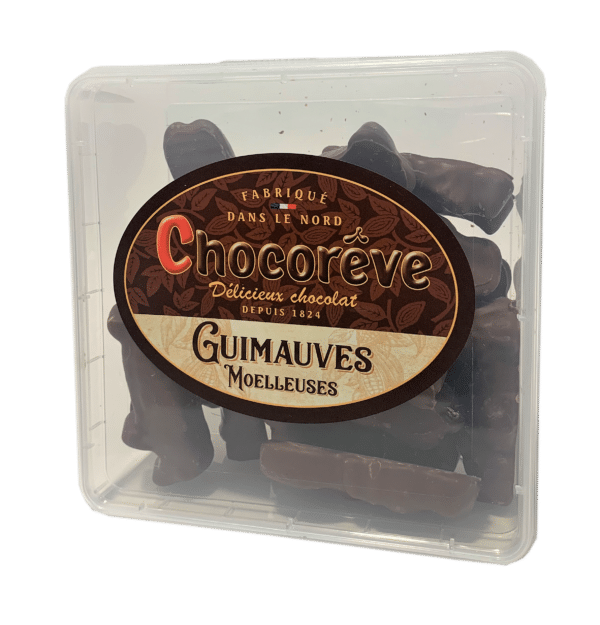 Maison Chuques Allard est un grossiste en confiserie, chocolat et biscuit à destination des professionnels. Voici la box guimauve Chocorêve au chocolat au lait.