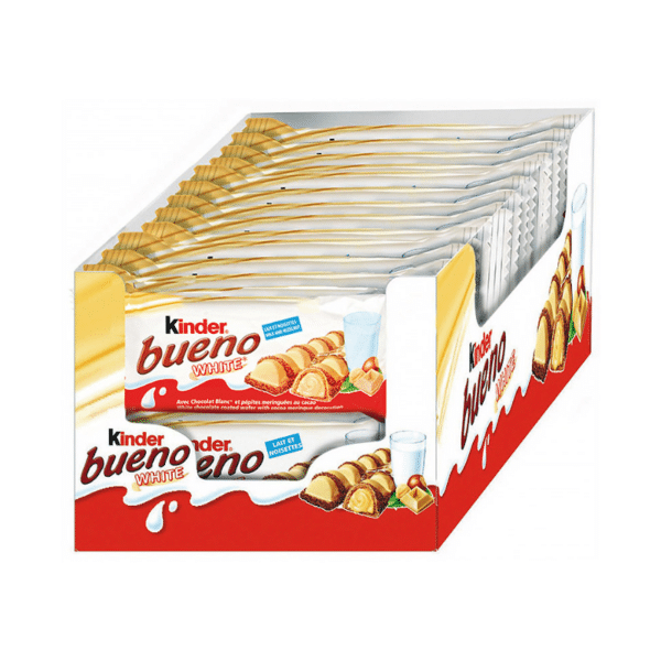 Maison Chuques Allard est un grossiste en chocolats, biscuits et confiserie. Nous vous proposons les Kinder Bueno White