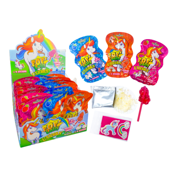 Maison Chuques Allard est un grossiste en chocolats, biscuits et confiserie. Nous vous proposons les Pop'lolly licorne