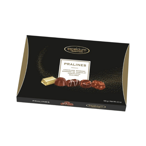 Boite pralinés noire