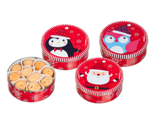Boîte fer motif Noël