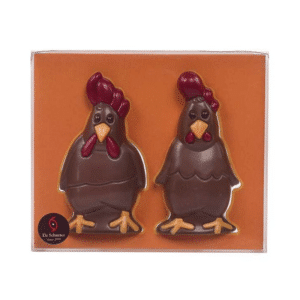 Modern Hen and Rooster