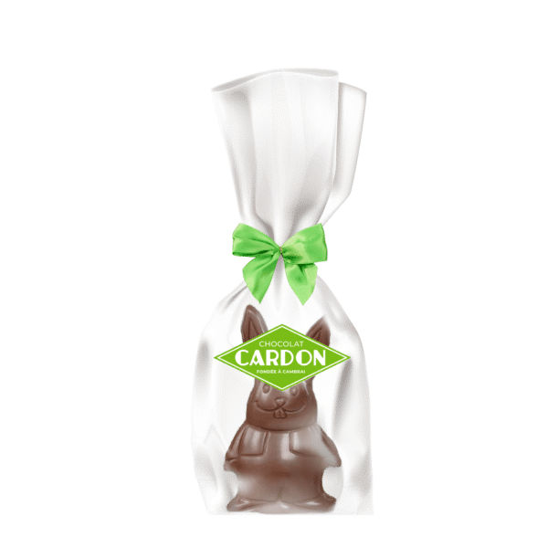 Sachet sujets de Pâques modern lait 60g - 12 cm x 18