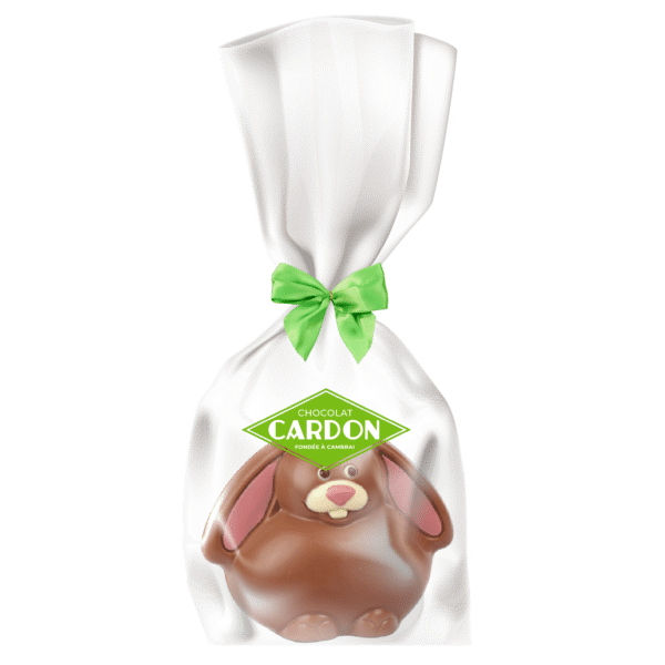 Sachet lapin "Lapinou" lait coloré 150g - 15cm